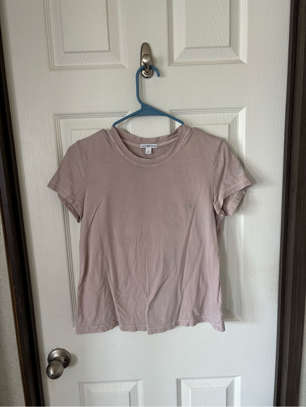 James Perse Short Sleeve Crewneck Tee - Tan